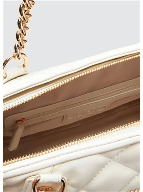borsa donna a mano/spalla matelassé ecopelle panna LIU JO | AA5132-E0015X0459